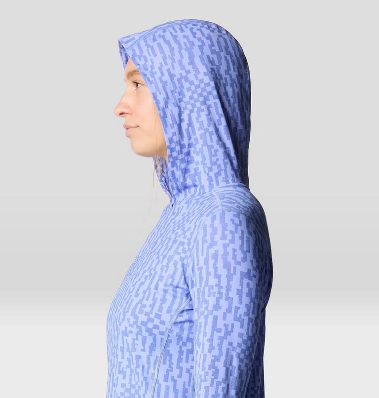 Chandail &agrave; capuchon manches longues Crater Lake, Color: Light Illusion Digidaze Print, image 5