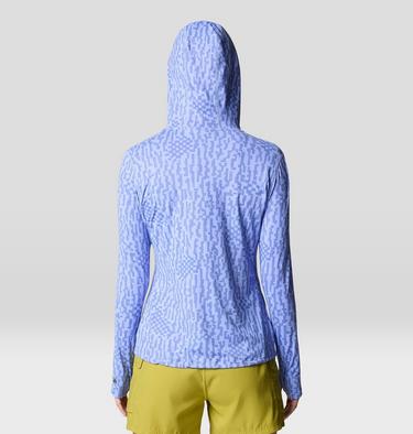 Women's Crater Lake Long Sleeve Hoody, Color: Light Illusion Digidaze Print, image 12