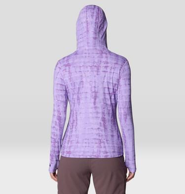 Women's Crater Lake Long Sleeve Hoody, Color: Harbor Violet Prismatic Print, image 11