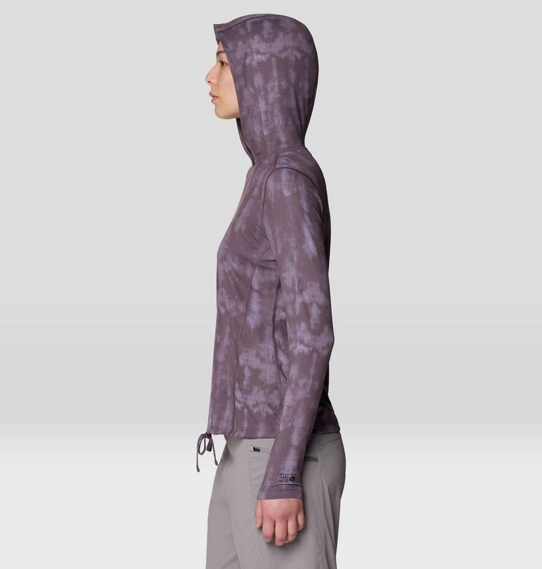 Women's Crater Lake Long Sleeve Hoody, Color: Purple Sage Shadowdye XS Print, image 4