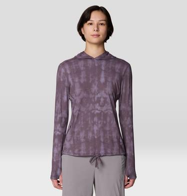Women's Crater Lake Long Sleeve Hoody, Color: Purple Sage Shadowdye XS Print, image 9