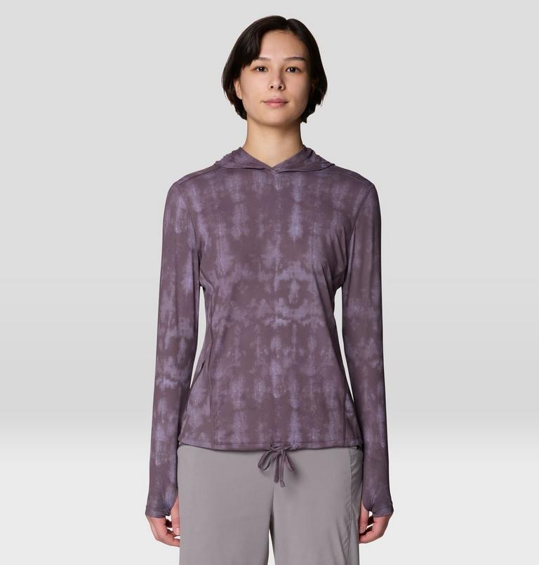 Women's Crater Lake Long Sleeve Hoody, Color: Purple Sage Shadowdye XS Print, image 1