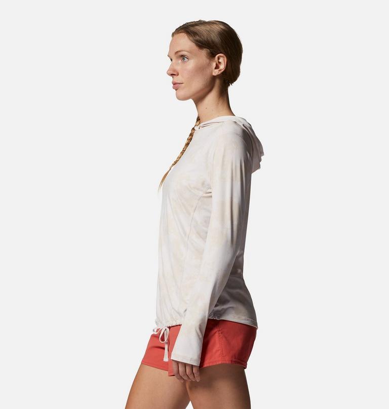 Chandail &agrave; capuchon manches longues Crater Lake, Color: White Sprite Scattered Dye Print, image 3