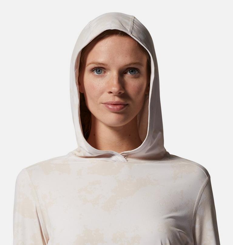 Chandail &agrave; capuchon manches longues Crater Lake, Color: White Sprite Scattered Dye Print, image 4