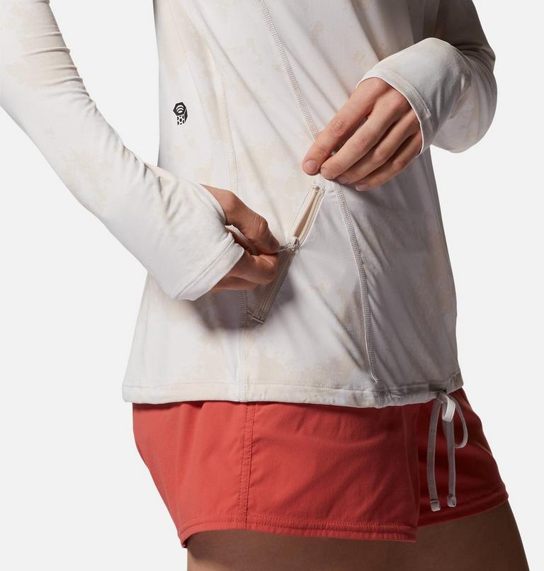 Chandail &agrave; capuchon manches longues Crater Lake, Color: White Sprite Scattered Dye Print, image 6