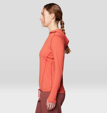 Women's Crater Lake Long Sleeve Hoody, Color: Mars Red, image 20