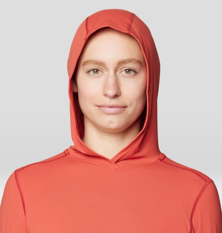 Women's Crater Lake Long Sleeve Hoody, Color: Mars Red, image 5