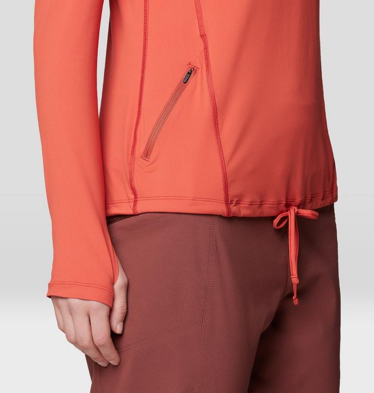 Women's Crater Lake Long Sleeve Hoody, Color: Mars Red, image 6