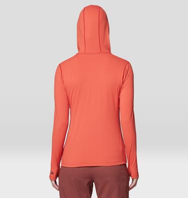 Women's Crater Lake Long Sleeve Hoody, Color: Mars Red, image 19