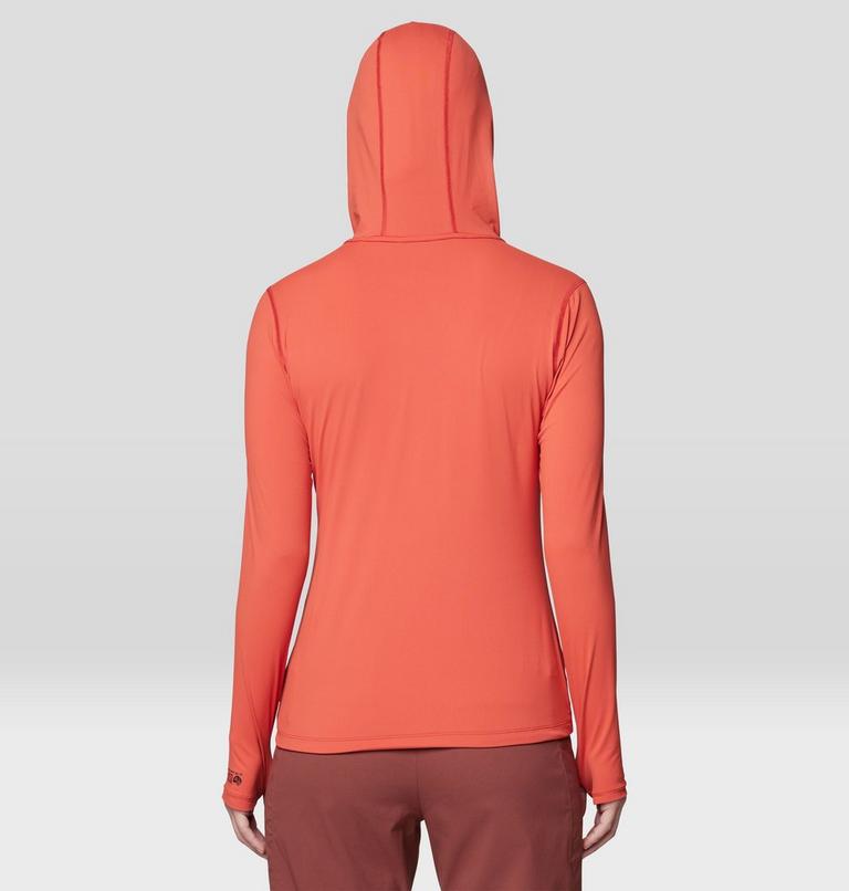 Women's Crater Lake Long Sleeve Hoody, Color: Mars Red, image 3