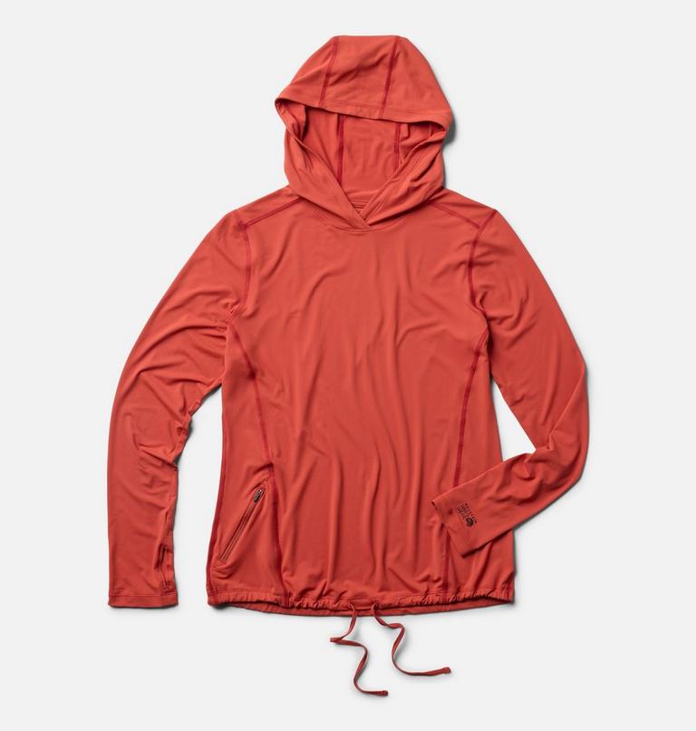Women's Crater Lake Long Sleeve Hoody, Color: Mars Red, image 2