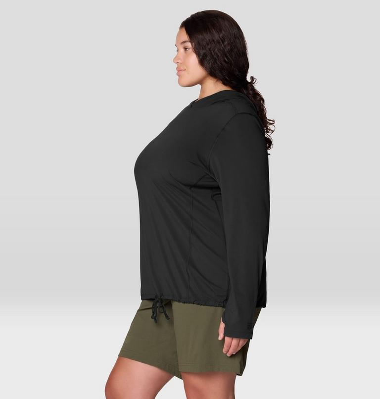 Women's Crater Lake Long Sleeve Hoody - Plus Size, Color: Black, image 4