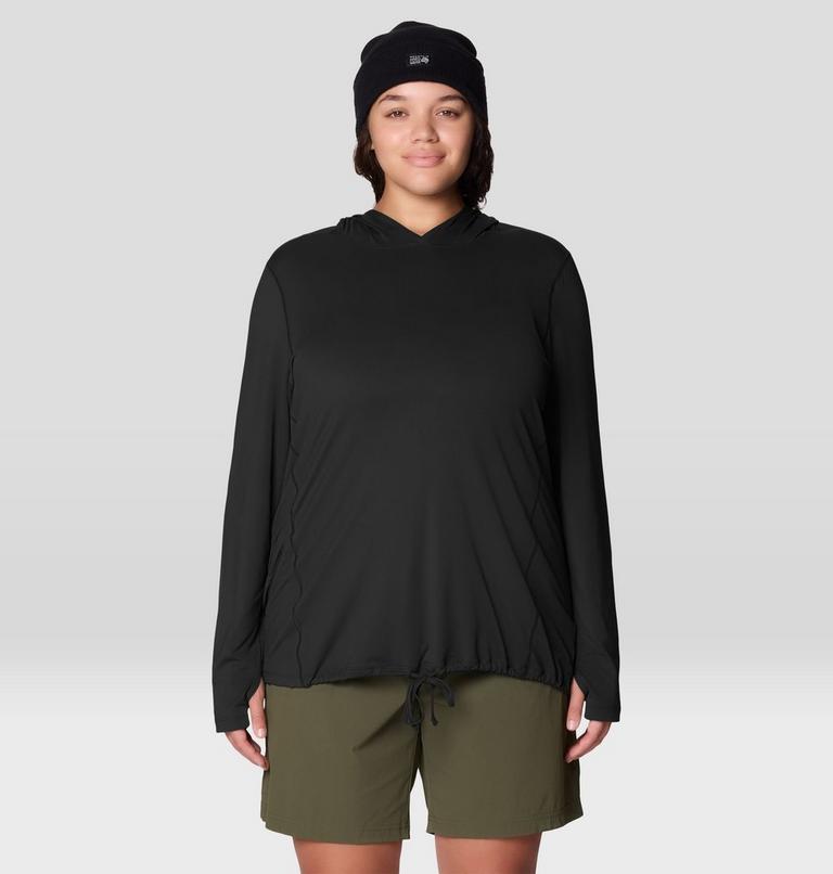 Women's Crater Lake Long Sleeve Hoody - Plus Size, Color: Black, image 5