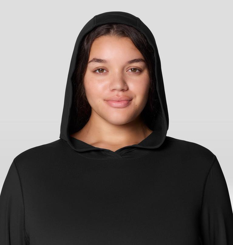 Women's Crater Lake Long Sleeve Hoody - Plus Size, Color: Black, image 6