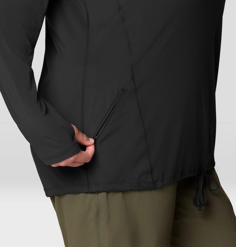 Women's Crater Lake Long Sleeve Hoody - Plus Size, Color: Black, image 7