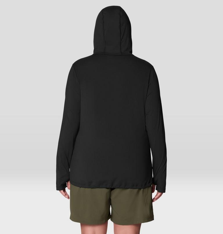 Women's Crater Lake Long Sleeve Hoody - Plus Size, Color: Black, image 3
