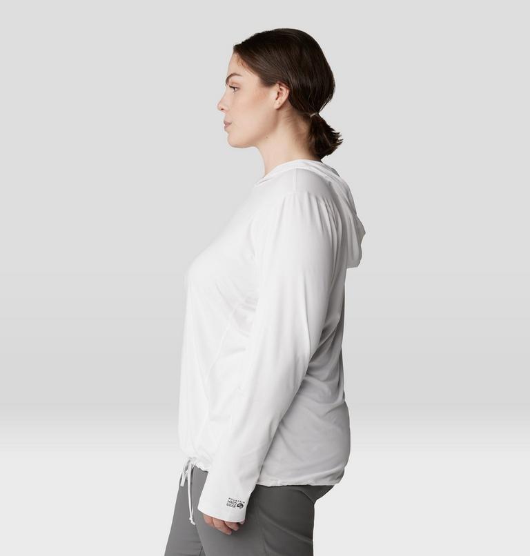 Women's Crater Lake Long Sleeve Hoody - Plus Size, Color: Fogbank, image 3