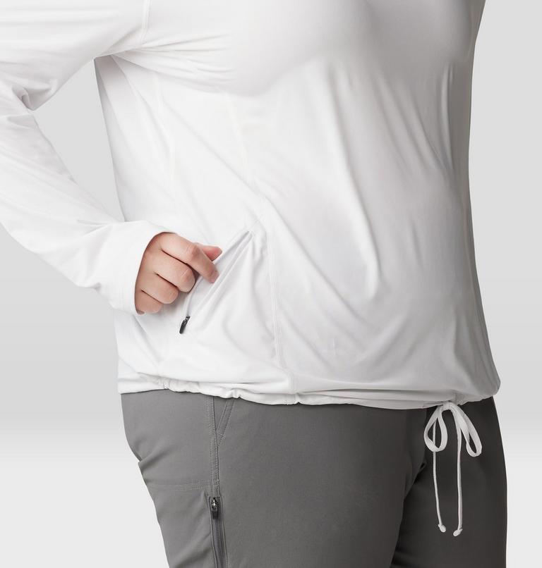 Women's Crater Lake Long Sleeve Hoody - Plus Size, Color: Fogbank, image 5