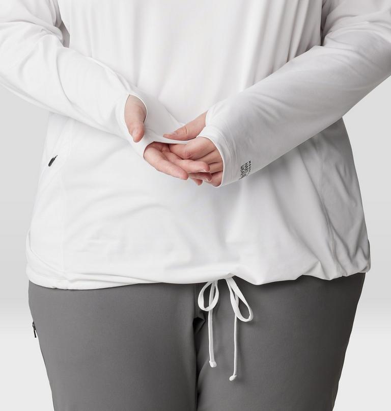 Women's Crater Lake Long Sleeve Hoody - Plus Size, Color: Fogbank, image 6