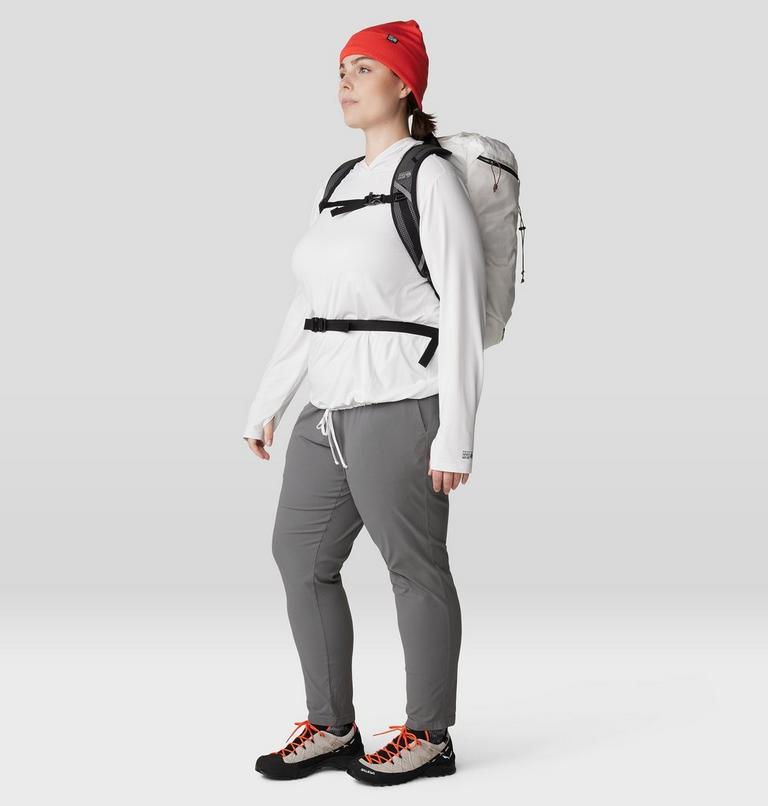 Women's Crater Lake Long Sleeve Hoody - Plus Size, Color: Fogbank, image 8