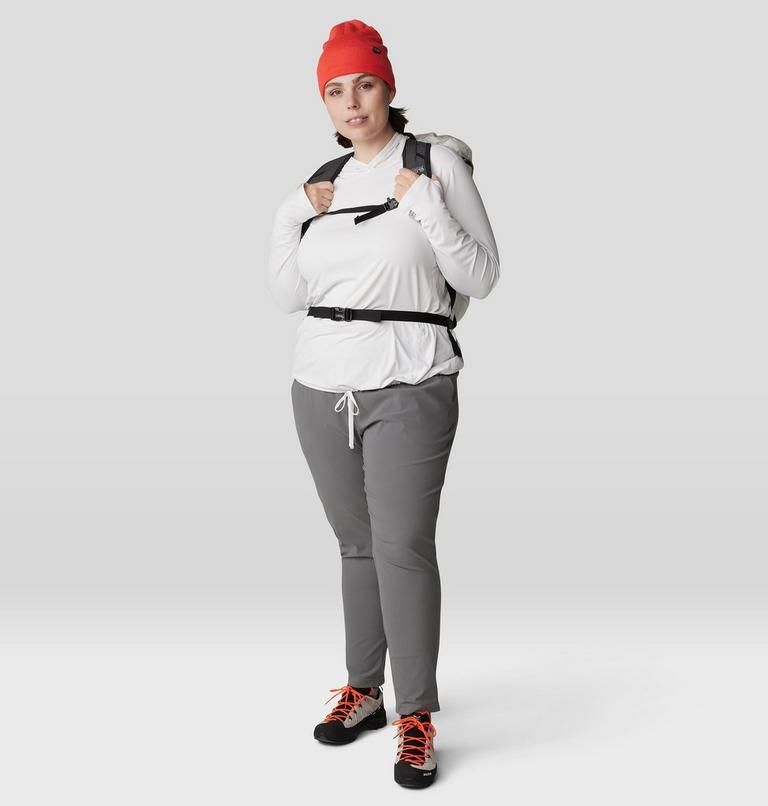 Women's Crater Lake Long Sleeve Hoody - Plus Size, Color: Fogbank, image 9