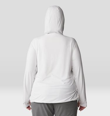 Women's Crater Lake Long Sleeve Hoody - Plus Size, Color: Fogbank, image 2
