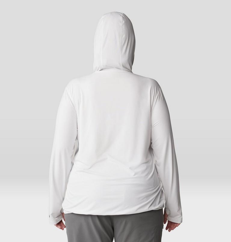 Women's Crater Lake Long Sleeve Hoody - Plus Size, Color: Fogbank, image 2