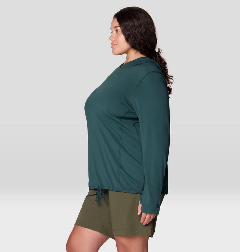 Women's Crater Lake Long Sleeve Hoody - Plus Size, Color: Verve, image 4