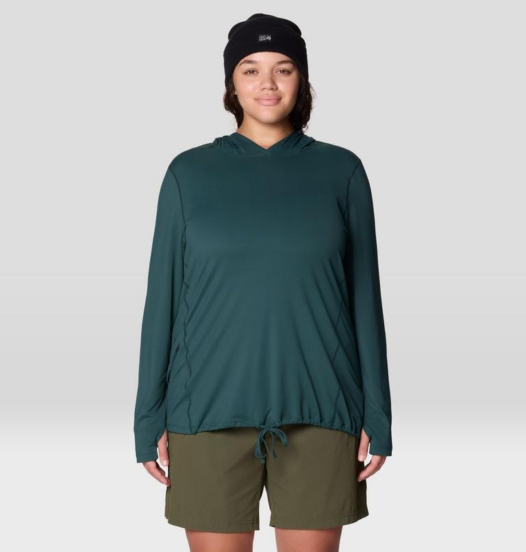Women's Crater Lake Long Sleeve Hoody - Plus Size, Color: Verve, image 5