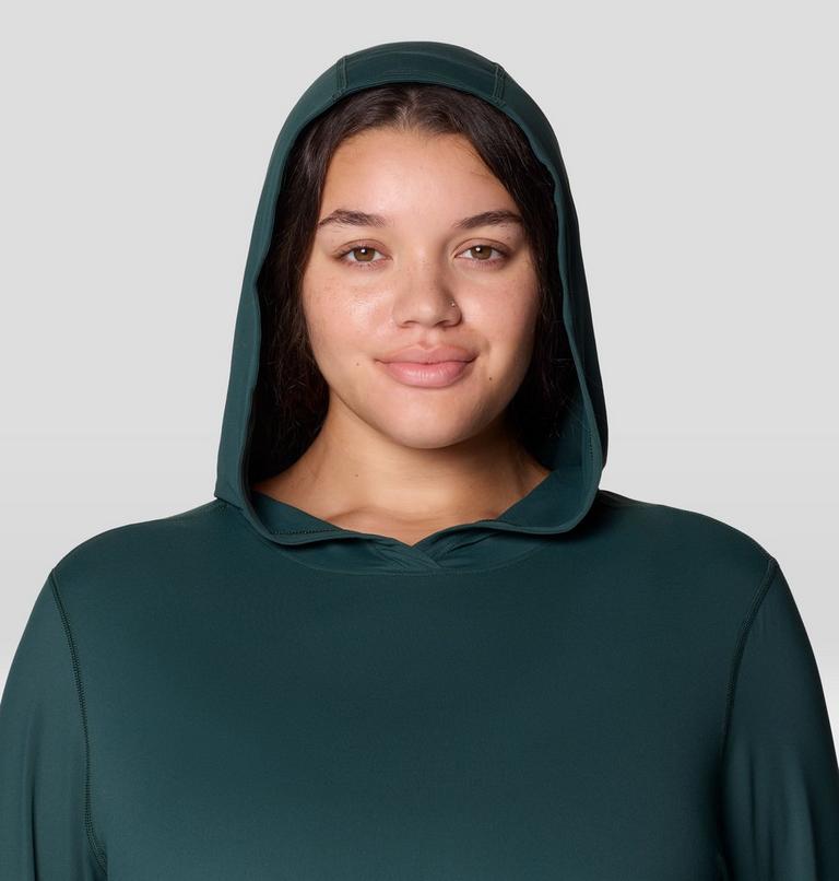 Women's Crater Lake Long Sleeve Hoody - Plus Size, Color: Verve, image 6