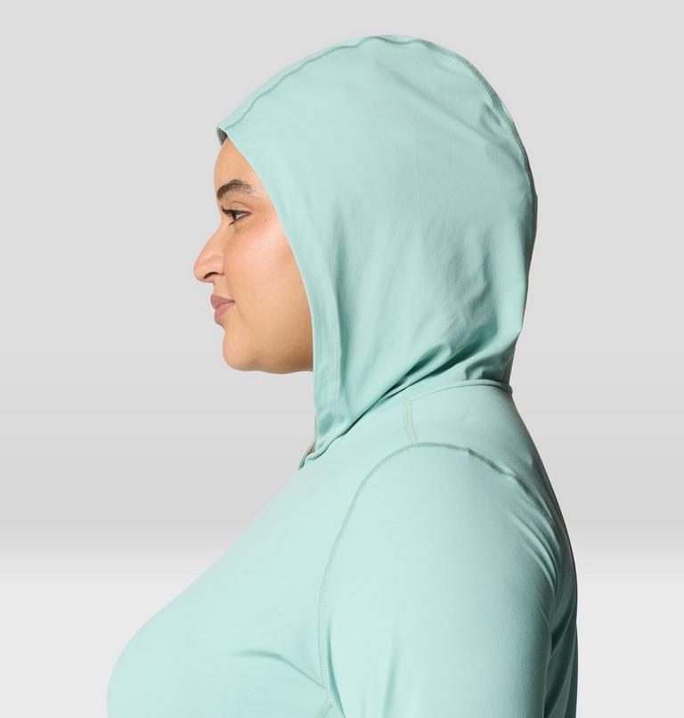 Women's Crater Lake Long Sleeve Hoody - Plus Size, Color: Mineral Spring, image 6