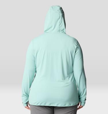 Women's Crater Lake Long Sleeve Hoody - Plus Size, Color: Mineral Spring, image 3