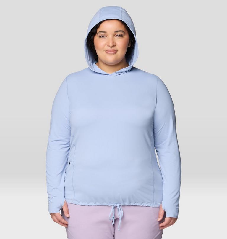 Women's Crater Lake Long Sleeve Hoody - Plus Size, Color: Beach Breeze, image 4