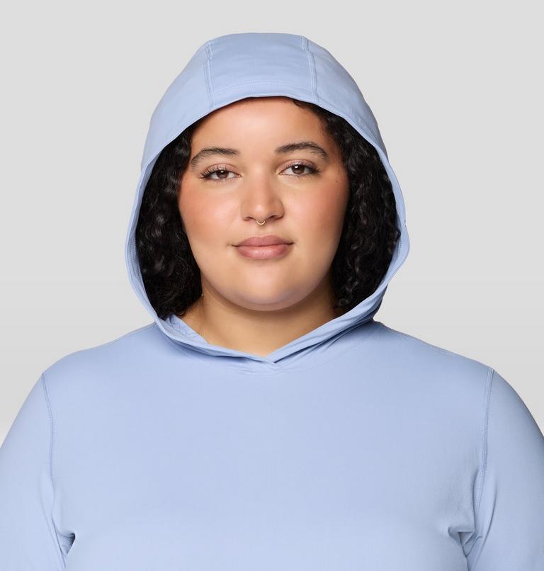 Women's Crater Lake Long Sleeve Hoody - Plus Size, Color: Beach Breeze, image 5