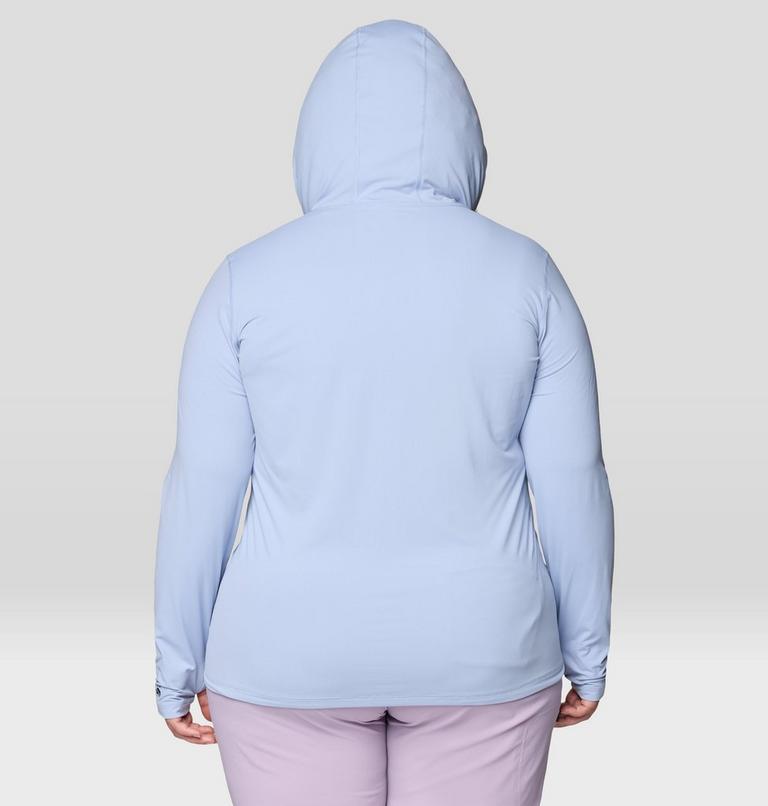 Women's Crater Lake Long Sleeve Hoody - Plus Size, Color: Beach Breeze, image 2