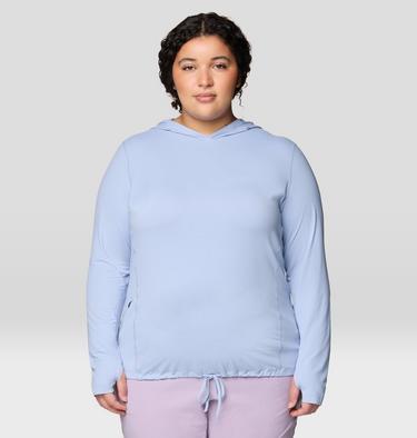 Women's Crater Lake Long Sleeve Hoody - Plus Size, Color: Beach Breeze, image 5