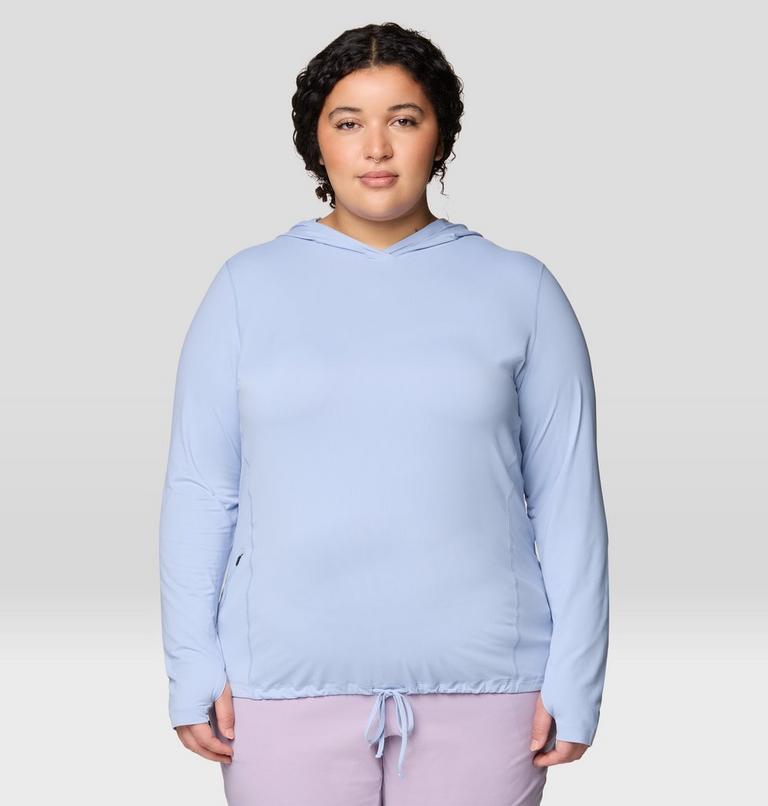 Women's Crater Lake Long Sleeve Hoody - Plus Size, Color: Beach Breeze, image 1