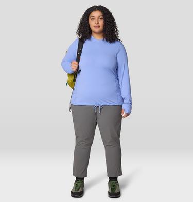 Women's Crater Lake Long Sleeve Hoody - Plus Size, Color: Light Illusion, image 10