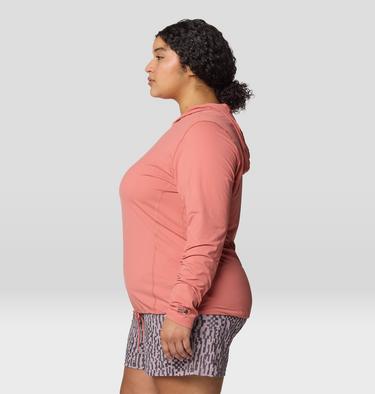 Women's Crater Lake Long Sleeve Hoody - Plus Size, Color: Fleurs, image 4