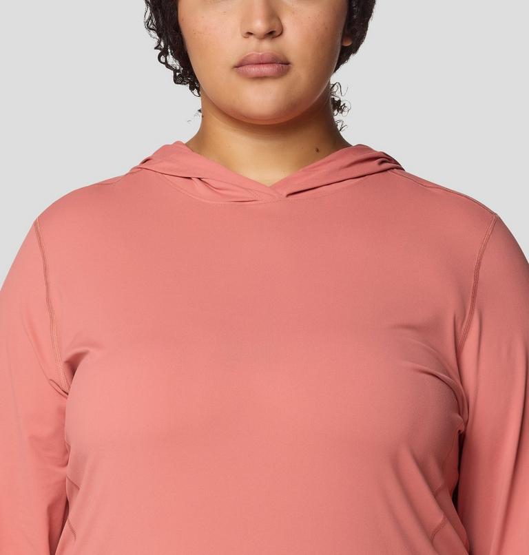 Women's Crater Lake Long Sleeve Hoody - Plus Size, Color: Fleurs, image 6