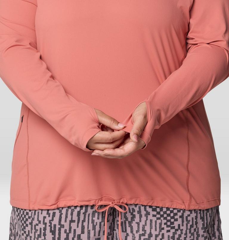 Women's Crater Lake Long Sleeve Hoody - Plus Size, Color: Fleurs, image 7