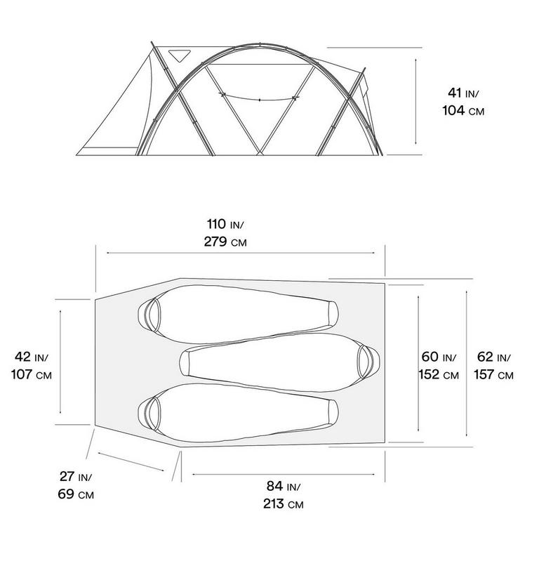 ACI 3 Tent, Color: Alpine Red, image 8