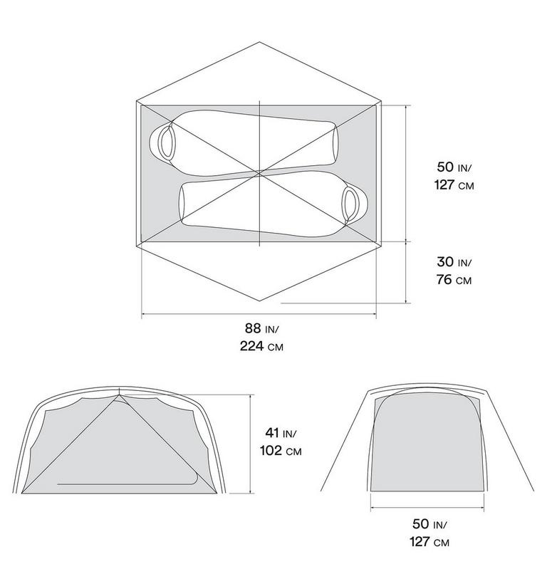 Tente Aspect 2, Color: Grey Ice, image 9