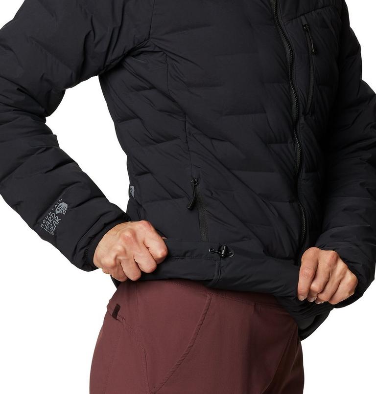 Women's Super/DS Stretchdown Hooded Jacket, Color: Black, image 4