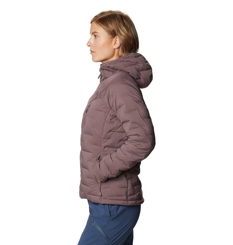 Women's Super/DS Stretchdown Hooded Jacket, Color: Warm Ash, image 3