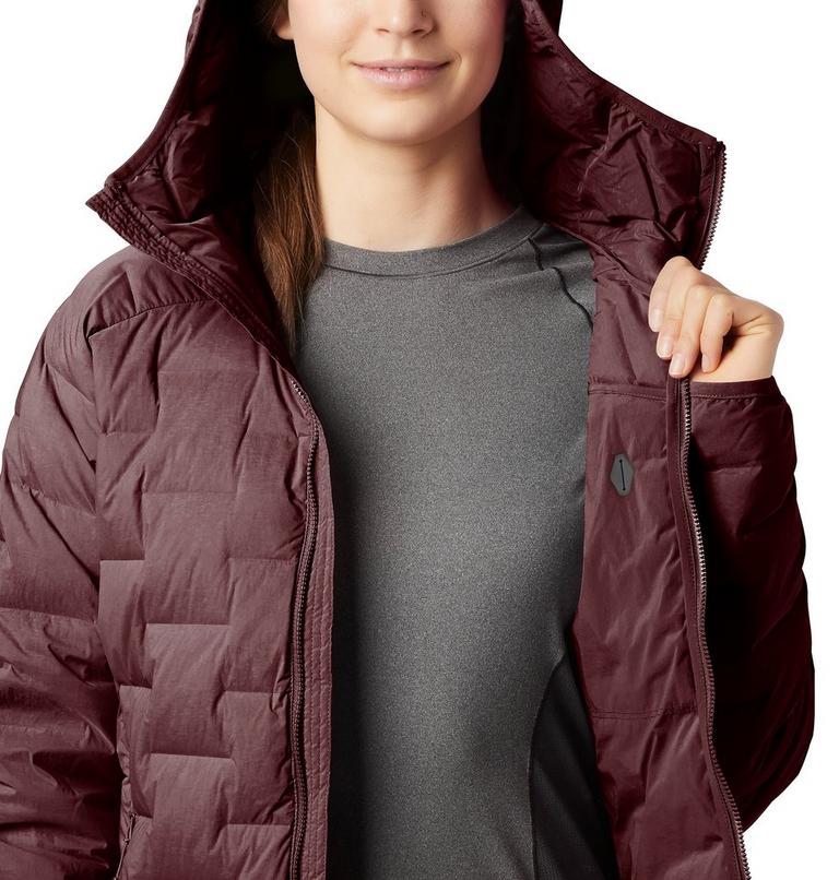 Women's Super/DS Stretchdown Hooded Jacket, Color: Dark Umber, image 3