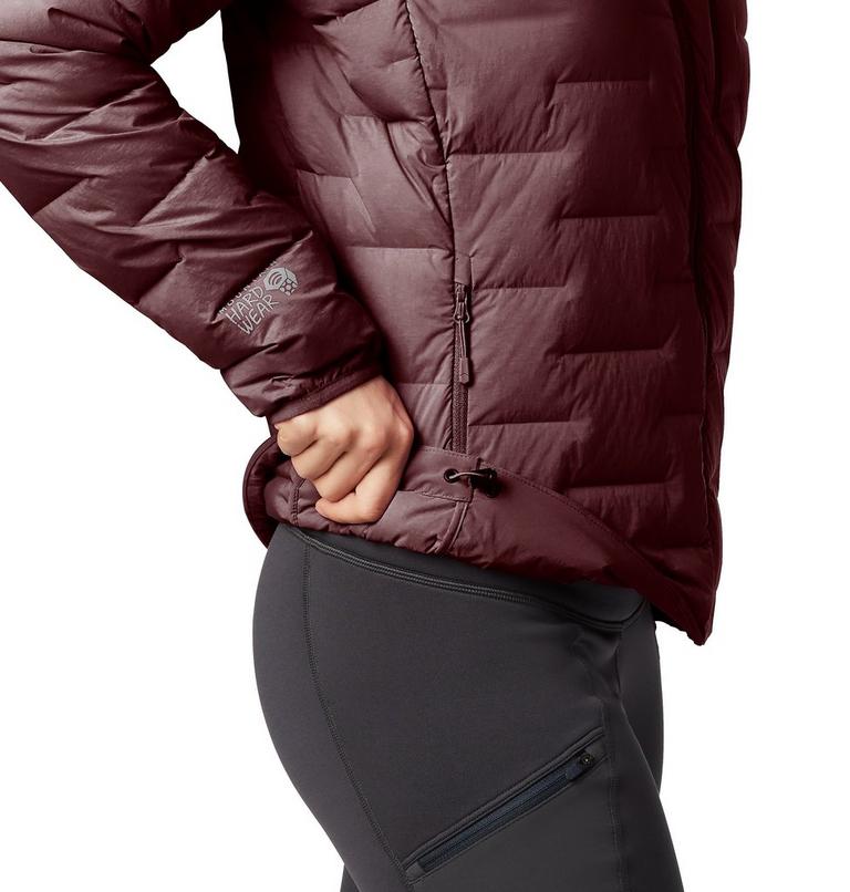 Women's Super/DS Stretchdown Hooded Jacket, Color: Dark Umber, image 4