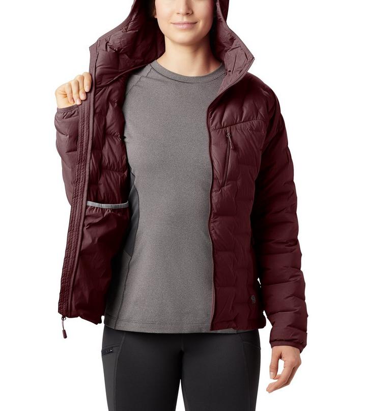 Women's Super/DS Stretchdown Hooded Jacket, Color: Dark Umber, image 5