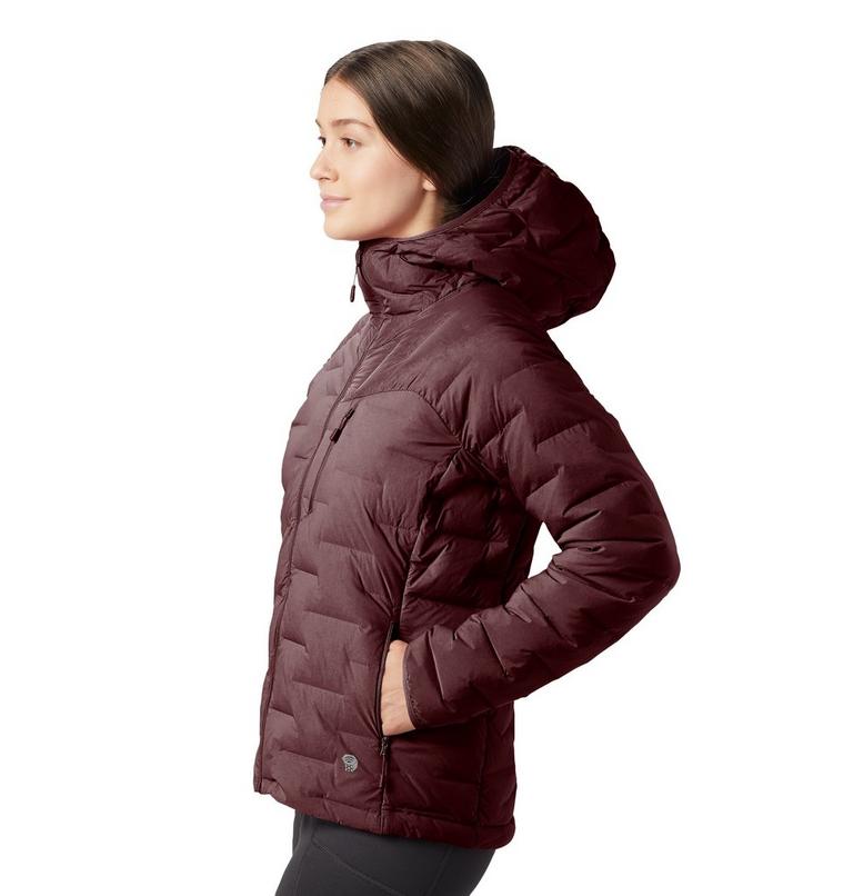 Women's Super/DS Stretchdown Hooded Jacket, Color: Dark Umber, image 6