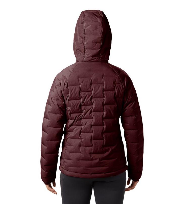 Women's Super/DS Stretchdown Hooded Jacket, Color: Dark Umber, image 2